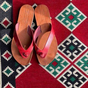Original Leather Red Sandal